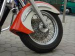 An unique skirted front fender